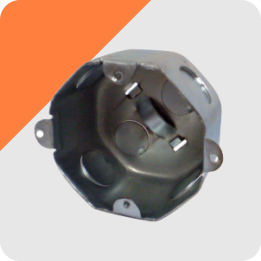 Caja de centro galvanizada