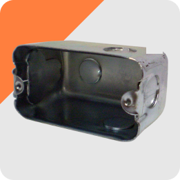 Caja llana galvanizada